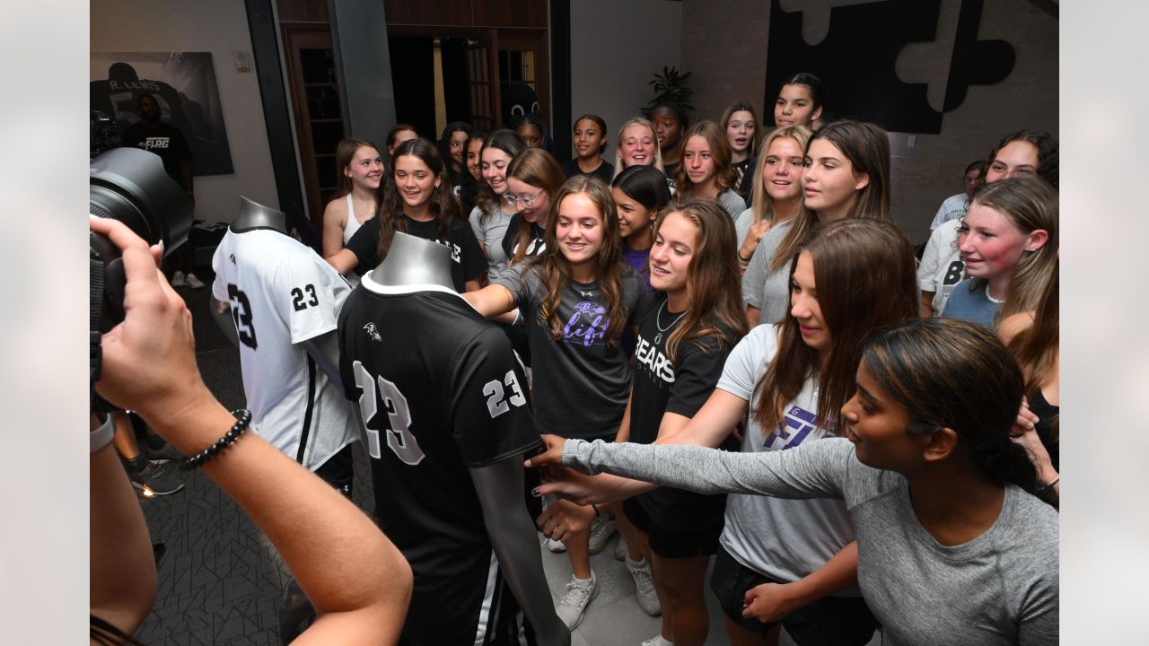 Baltimore Ravens and Under Armour unveil uniforms for inaugural season of  girls' flag football in Frederick County - Sports Illustrated High School  News, Analysis and More