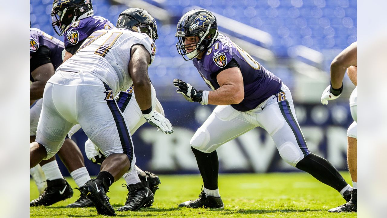 August 21, 2021: Carolina Panthers running back Spencer Brown (33) runs to  the outside against the Baltimore Ravens in the NFL matchup at Bank of  America Stadium in Charlotte, NC. (Scott Kinser/Cal