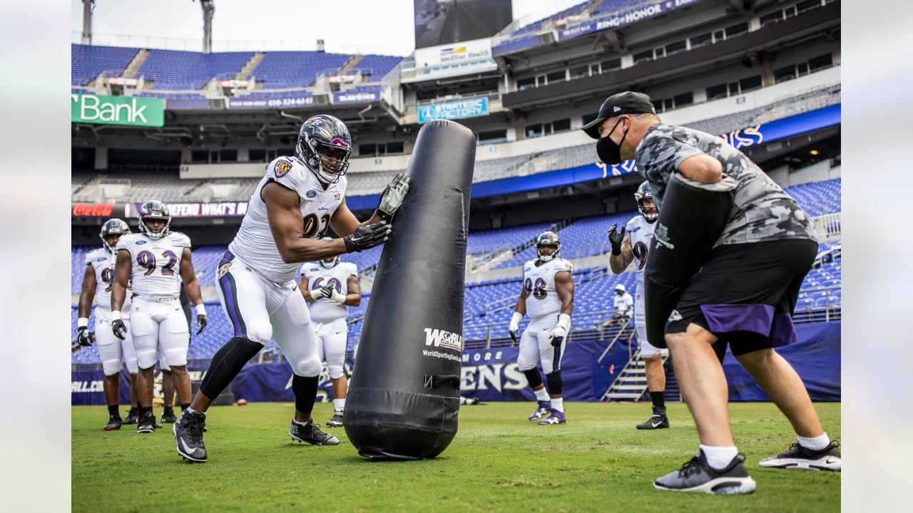 August 21, 2021: Carolina Panthers running back Spencer Brown (33) runs to  the outside against the Baltimore Ravens in the NFL matchup at Bank of  America Stadium in Charlotte, NC. (Scott Kinser/Cal