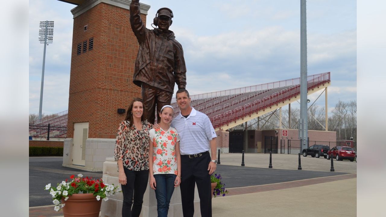 Miami inducts John Harbaugh into Cradle of Coaches - Miami University