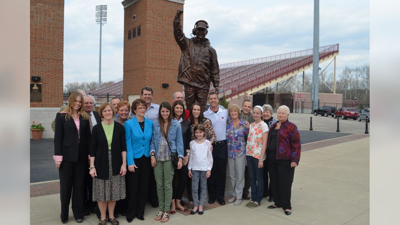 College football: Miami U. honors Ravens' John Harbaugh with statue