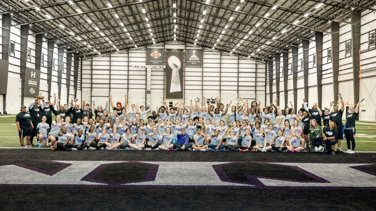 Photos: FCPS Girls Flag Football Players at Ravens' Practice Facility, High School Sports