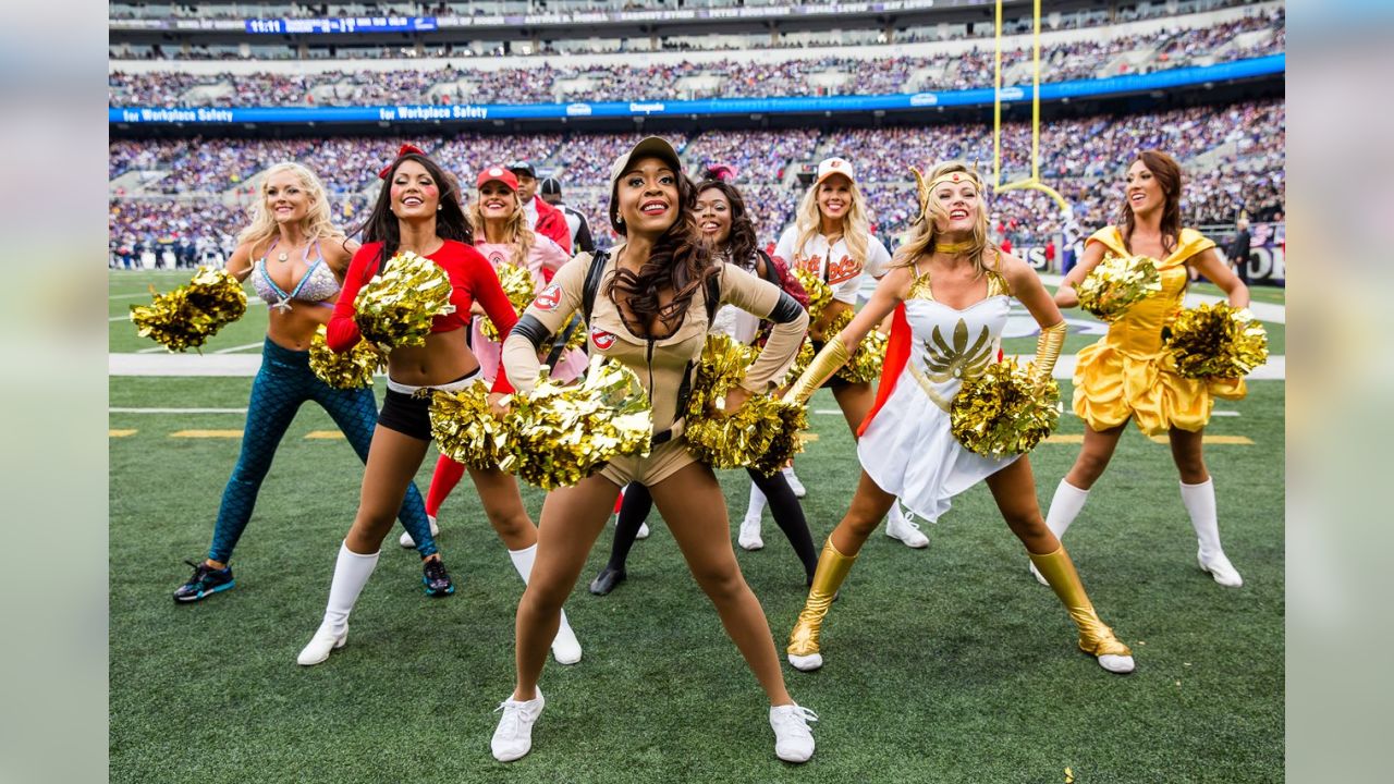 Colts Cheerleaders in the best Halloween costumes Sunday