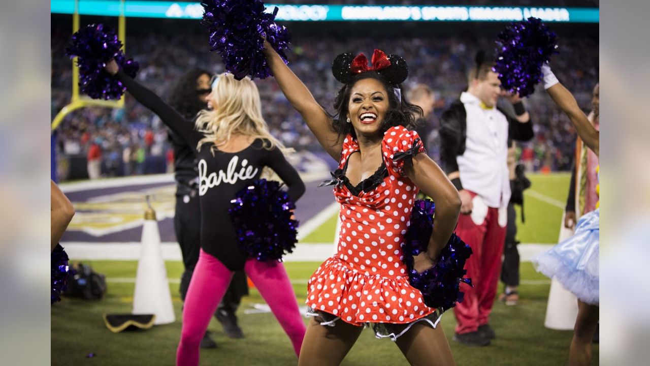 NFL cheerleaders dress up for Halloween