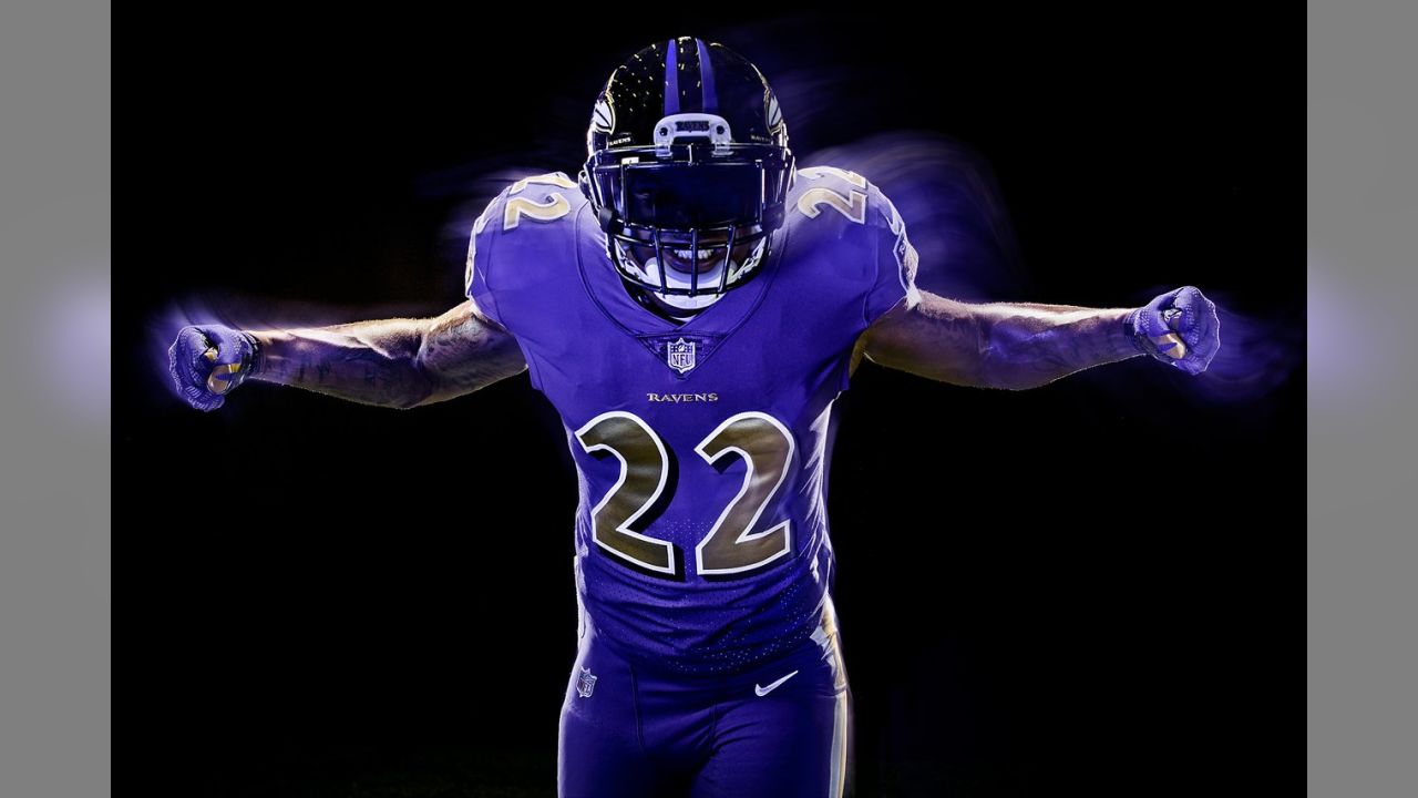 ravens color rush jersey for sale