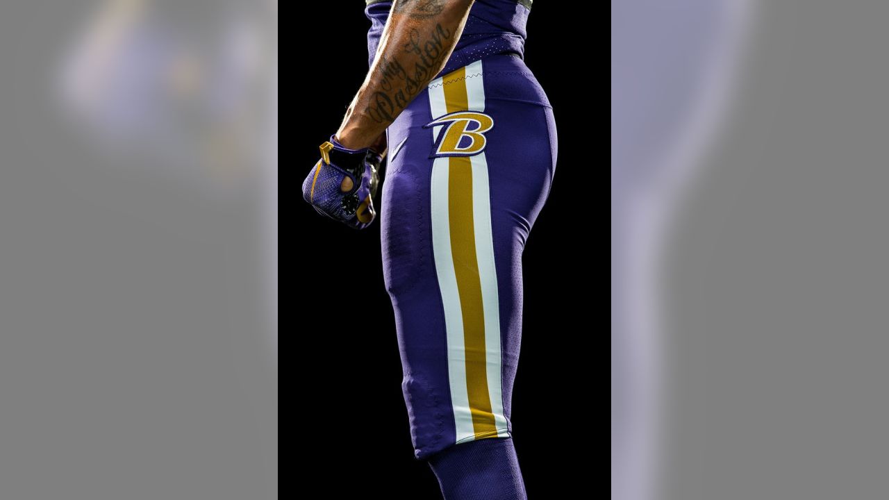 Jimmy Smith Models Ravens Color Rush Uniform