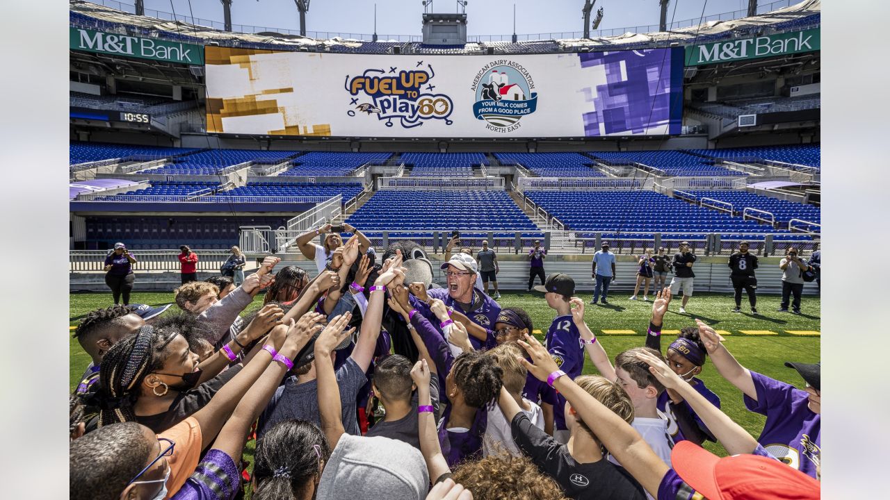 Ravens fans flocked to a pop-up shop at M&T Bank Stadium on Tuesday 