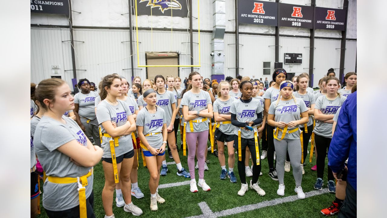 Baltimore Ravens and Under Armour unveil uniforms for inaugural season of  girls' flag football in Frederick County - Sports Illustrated High School  News, Analysis and More