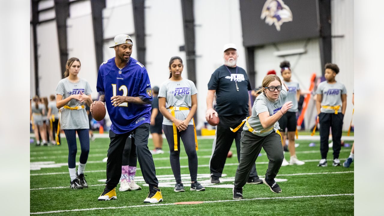 Photos: FCPS Girls Flag Football Players at Ravens' Practice Facility, High School Sports