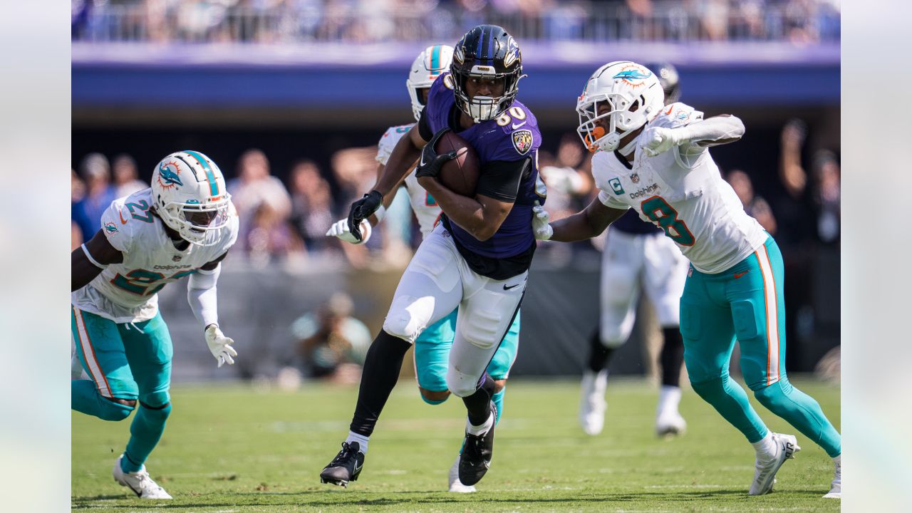 Miami, Florida, USA. 25th Aug, 2018. 14 White moving the ball during the Miami  Dolphins v Baltimore Ravens game on Saturday August 25, 2018 Credit: Dalton  Hamm/ZUMA Wire/Alamy Live News Stock Photo - Alamy