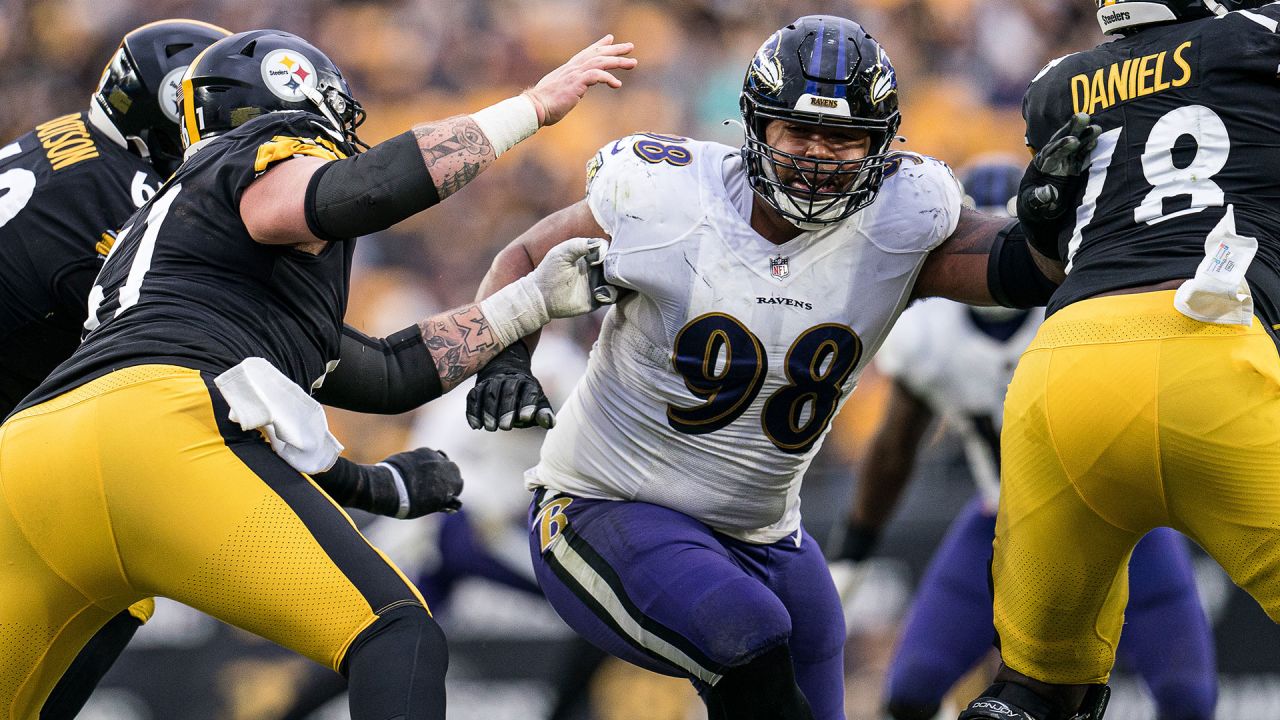 Baltimore Ravens wide receiver Zay Flowers (4) lines up for the play during  an NFL football game against the Cincinnati Bengals on Sunday, Sept. 17,  2023, in Cincinnati. (AP Photo/Emilee Chinn Stock