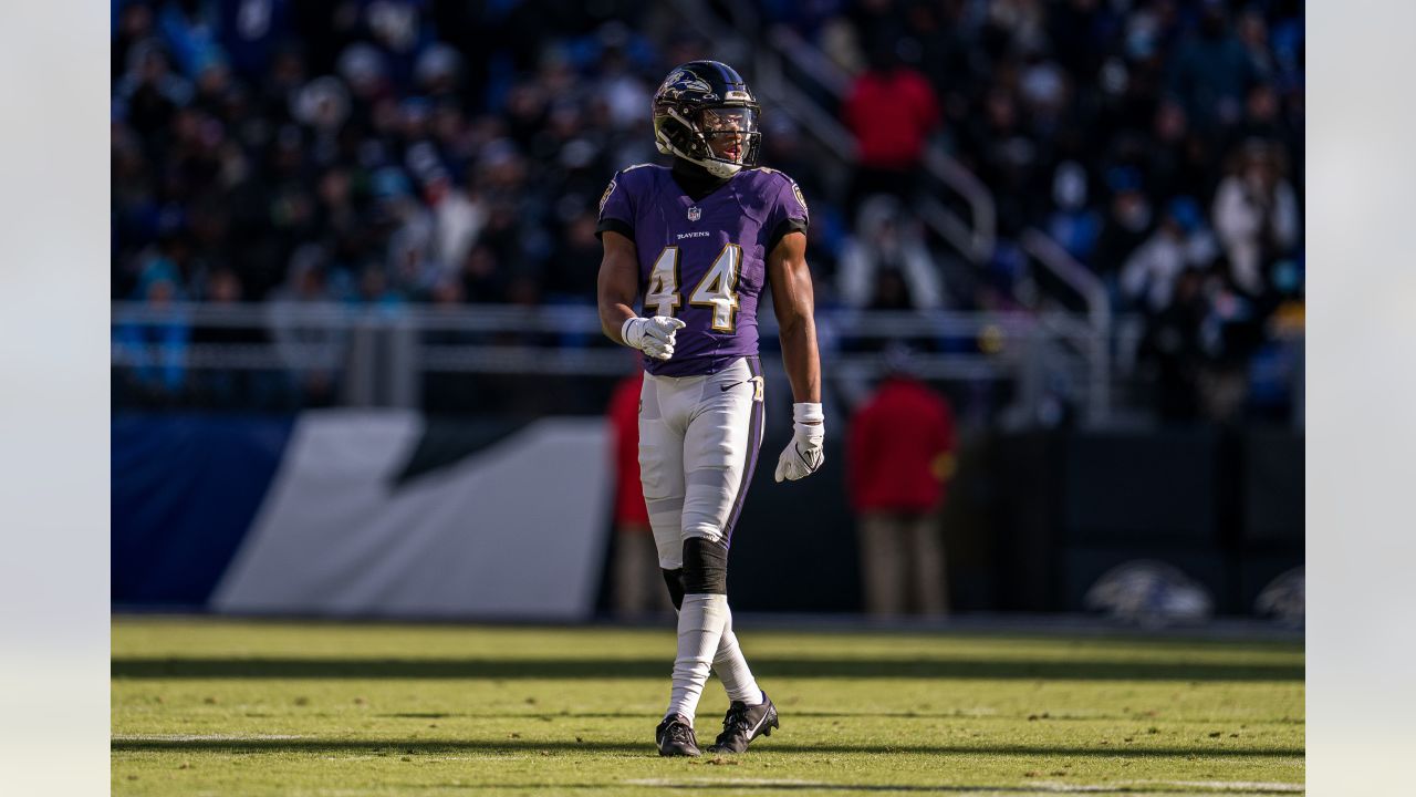 BALTIMORE, MD - AUGUST 27: Baltimore Ravens cornerback Brandon Stephens  (21) is pictured during the NFL preseason football game between the  Washington Commanders and Baltimore Ravens on August 27, 2022 at M&T