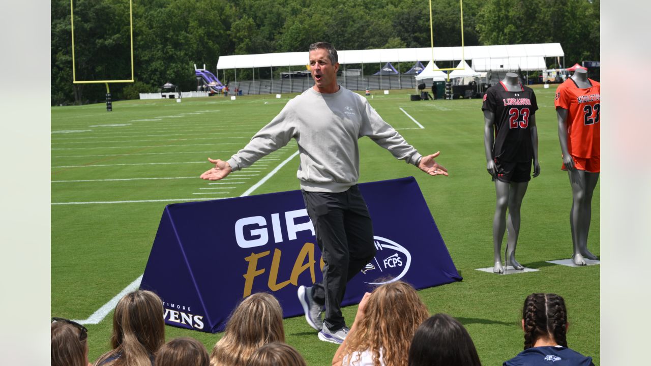 Photos: FCPS Girls Flag Football Players at Ravens' Practice Facility, High School Sports