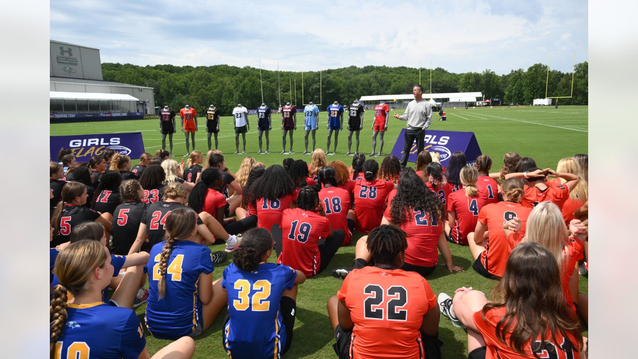 Baltimore Ravens and Under Armour unveil uniforms for inaugural season of  girls' flag football in Frederick County - Sports Illustrated High School  News, Analysis and More