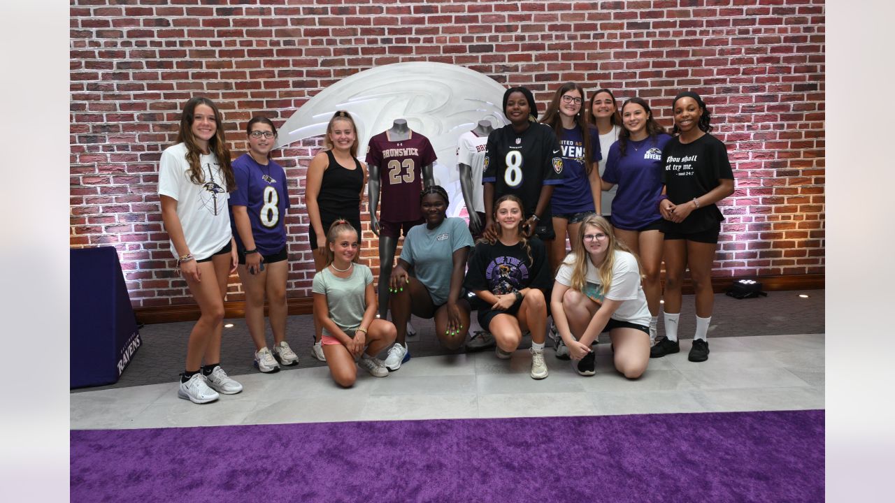 Photos: FCPS Girls Flag Football Players at Ravens' Practice Facility, High School Sports