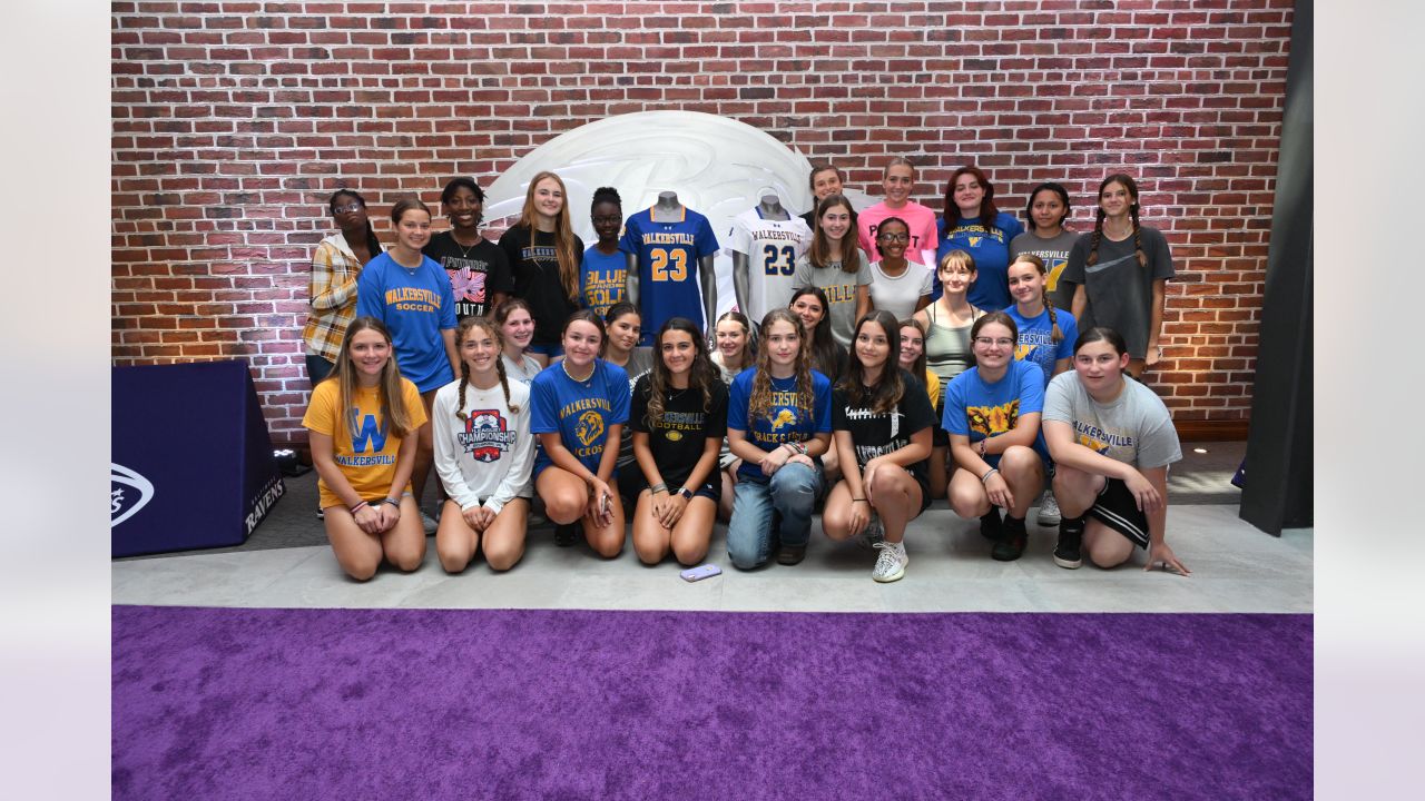 Photos: FCPS Girls Flag Football Players at Ravens' Practice Facility, High School Sports