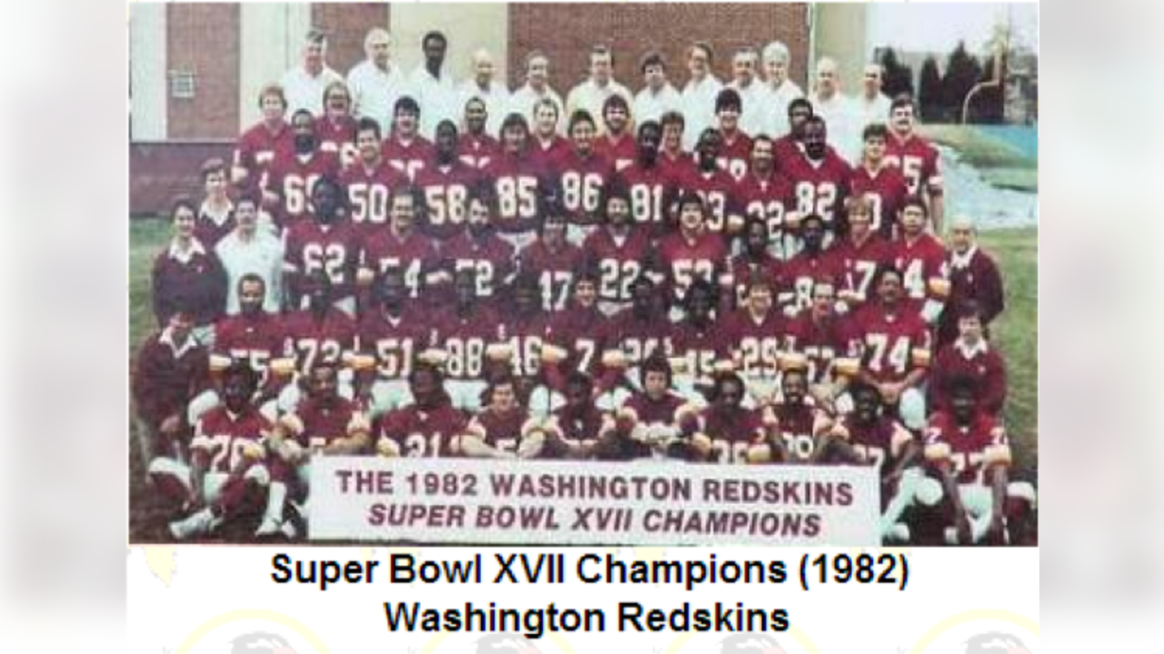 SUPER BOWL XVII CHAMPION 1982 WASHINGTON REDSKINS