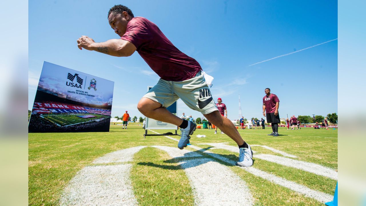 Redskins Hosts USAA NFL Boot Camp