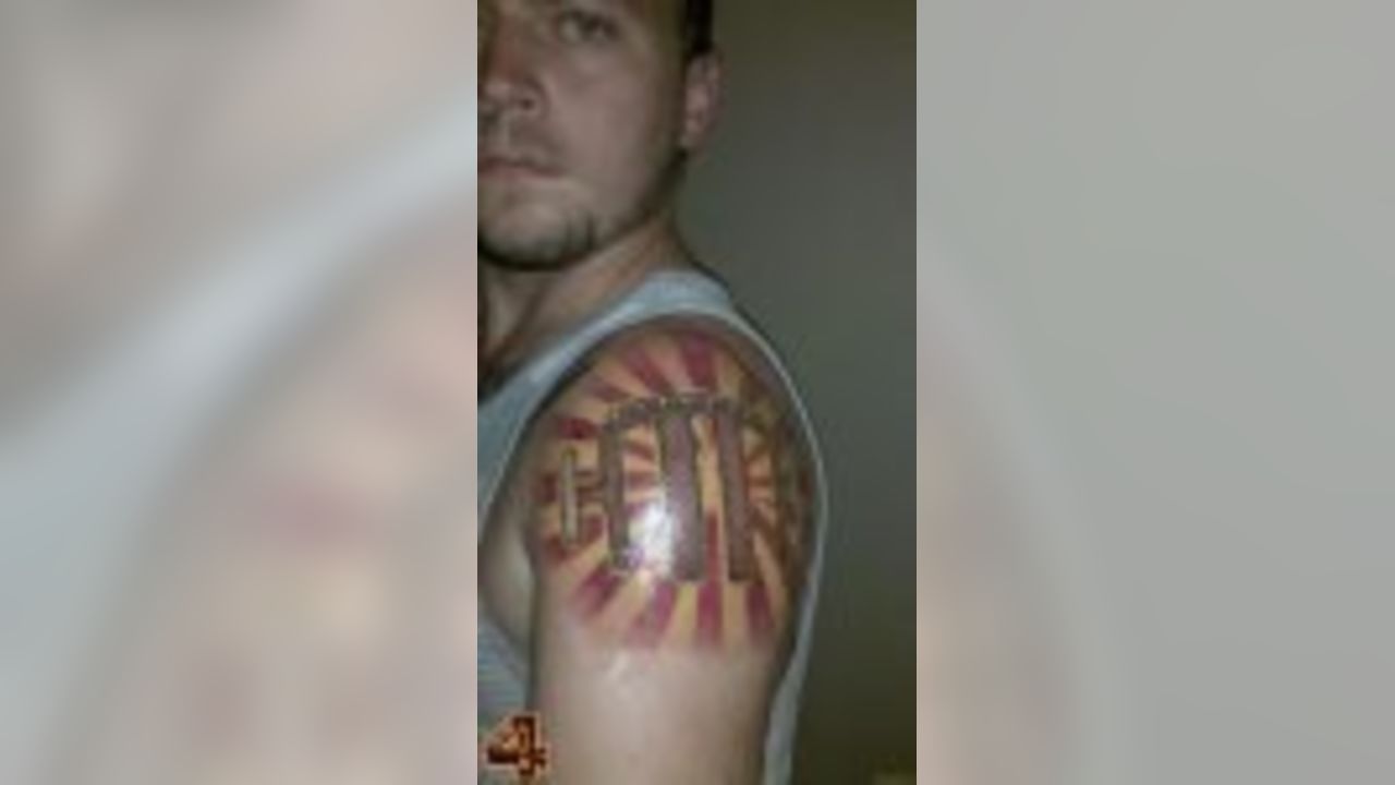 New Washington Redskins logo tattoo