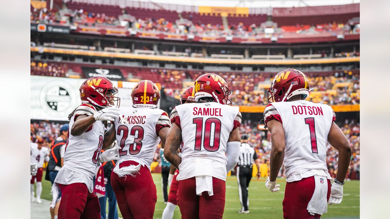 Penn State product Jahan Dotson snags 2 TDs in debut with Washington  Commanders