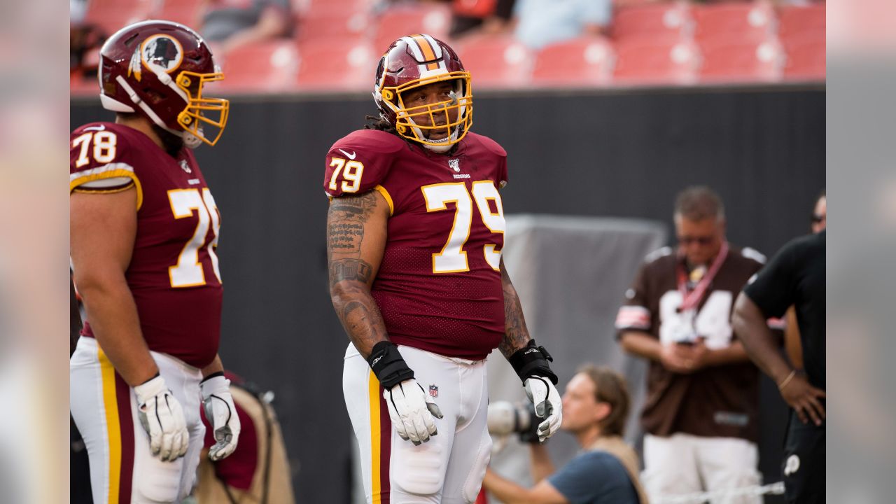 Washington Football Team offensive tackle Ereck Flowers (79) in