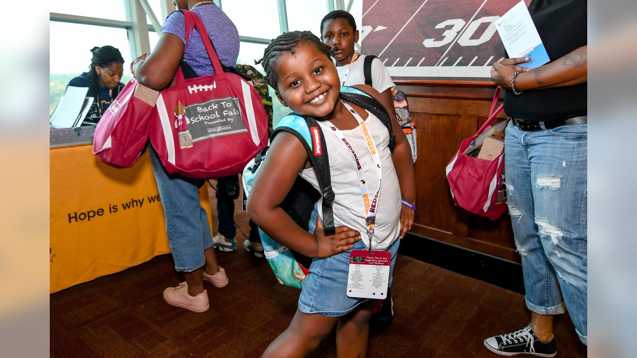 Washington Redskins Charitable Foundation Holds Second Annual Back To  School Fair