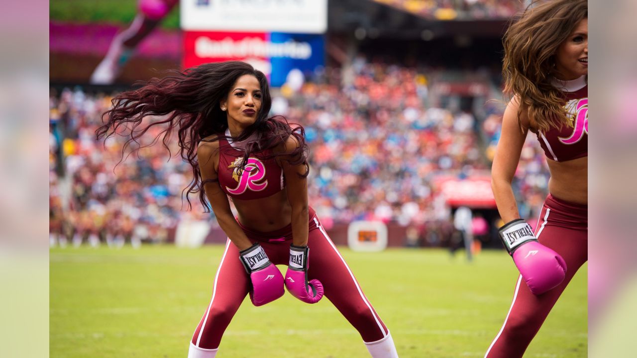 Washington Commanders cheerleaders perform during an NFL football game  against the Carolina Panthers, Saturday, Aug. 13, 2022 in Landover. (AP  Photo/Daniel Kucin Jr Stock Photo - Alamy