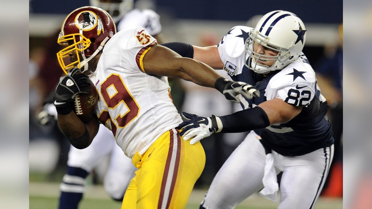 January 3rd, 2016:.Dallas Cowboys tight end Jason Witten (82) catches a  pass for a 1st done during an NFL football game between the Washington  Redskins and Dallas Cowboys at AT&T Stadium in