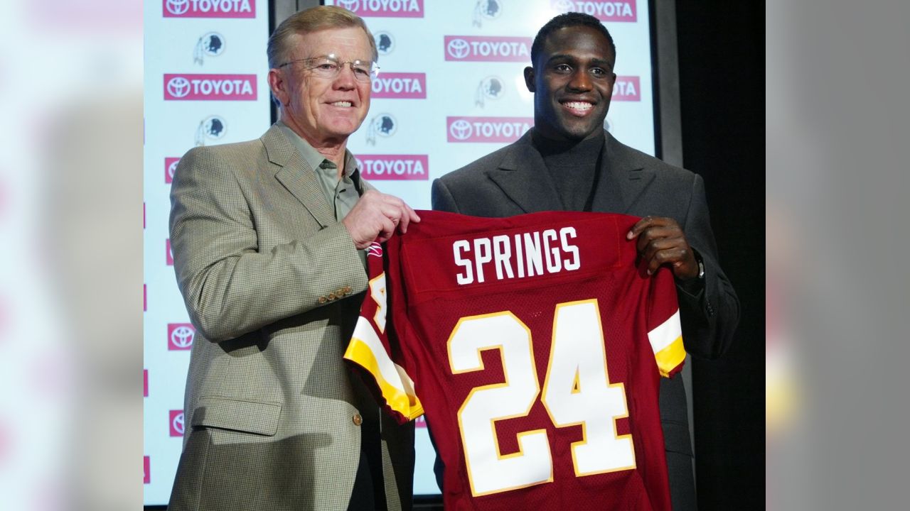 Shawn Springs' Official Washington Redskins Signed Jersey