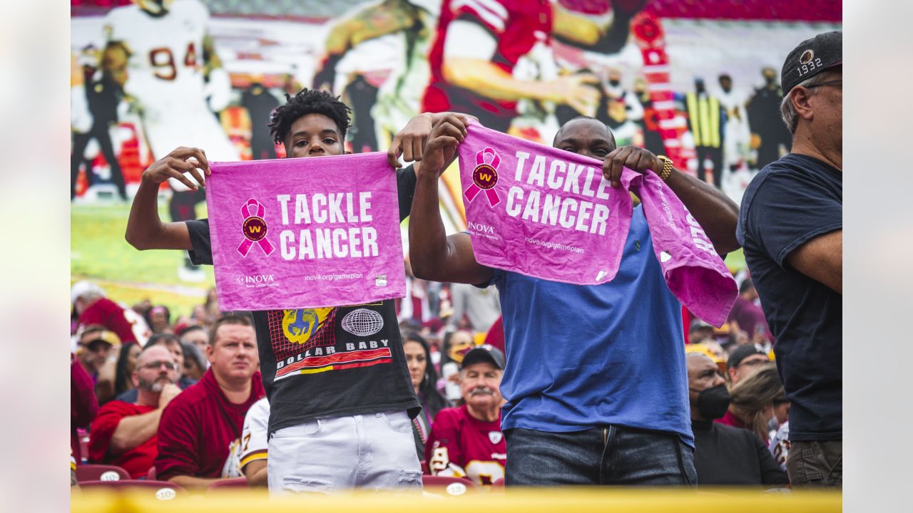 Washington Commanders - Get the Burgundy, Gold & PINK shirt with FREE  shipping through the end of October. Proceeds support local breast cancer  charities! Buy now 