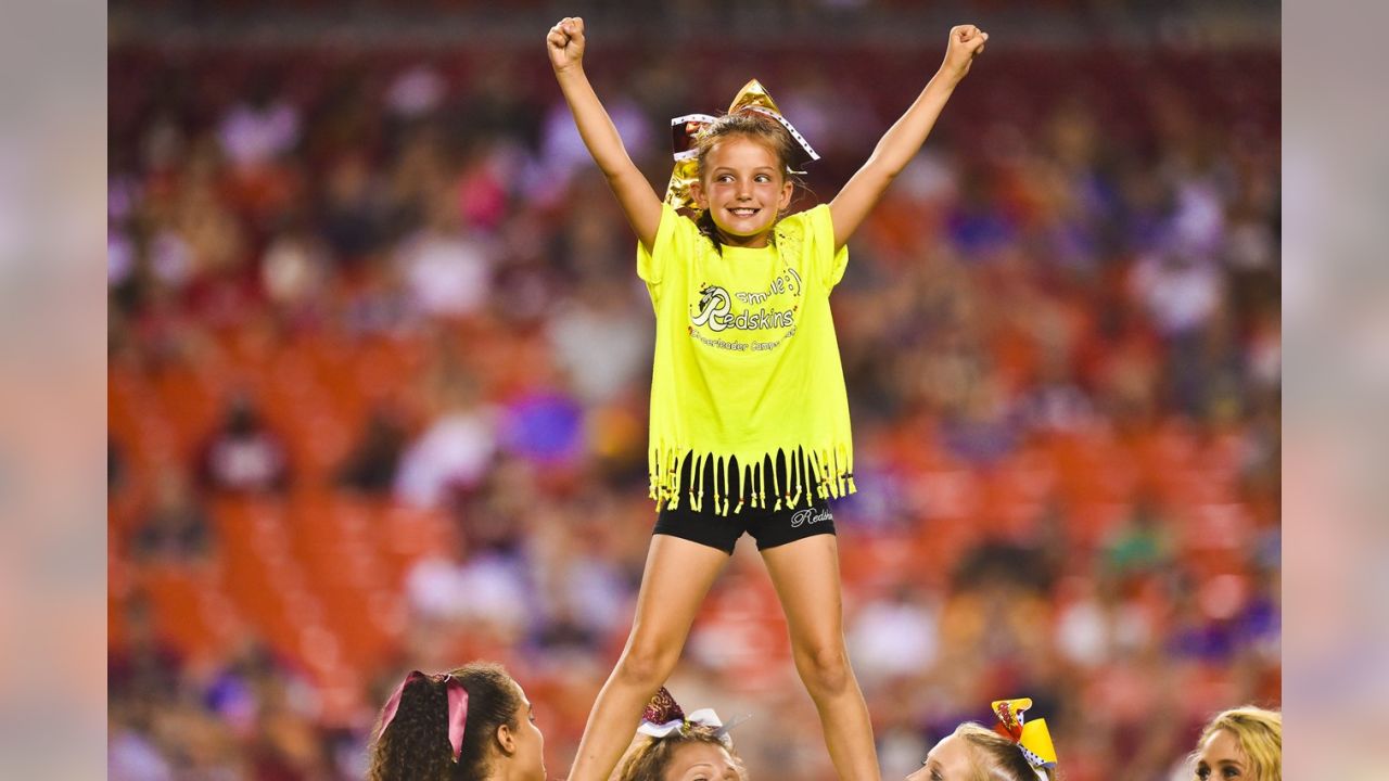 Washington Commanders cheerleaders perform during an NFL football