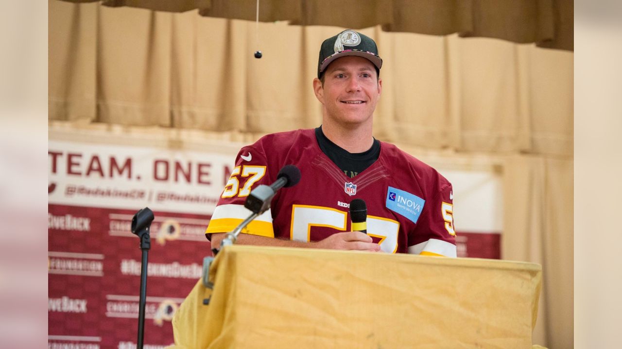 Redskins player Nick Sundberg wants to increase school attendance