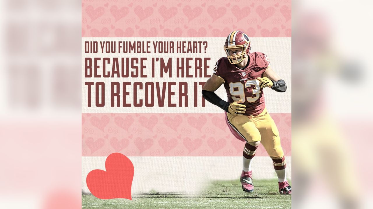 Redskins Valentine's Day Cards