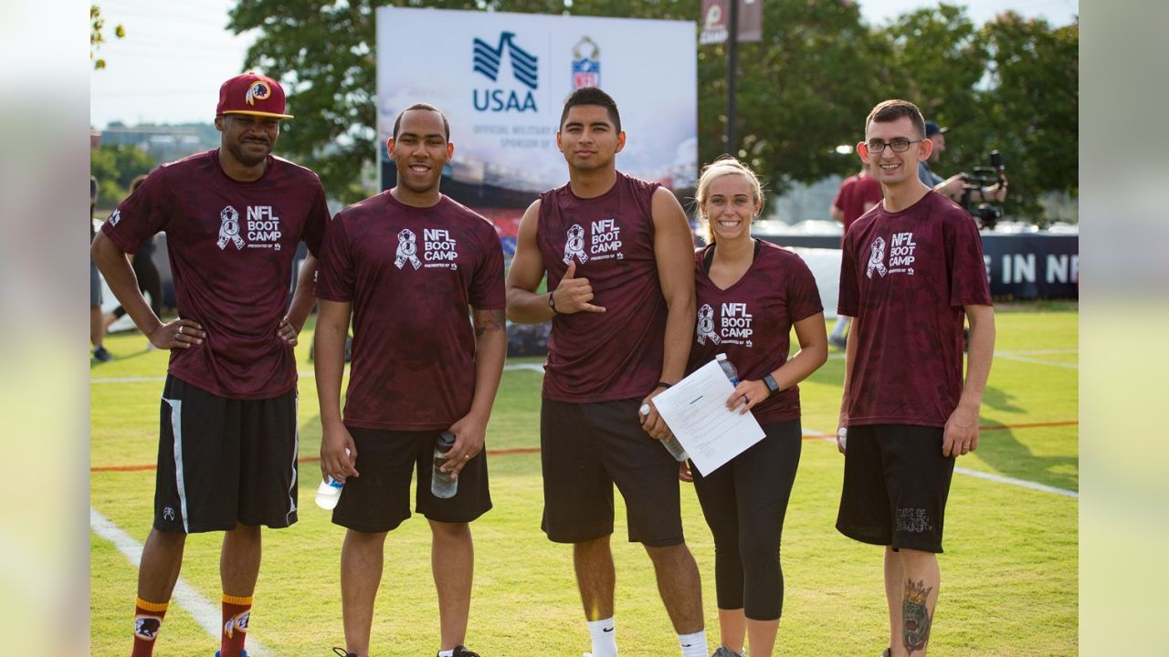 Redskins Hosts USAA NFL Boot Camp