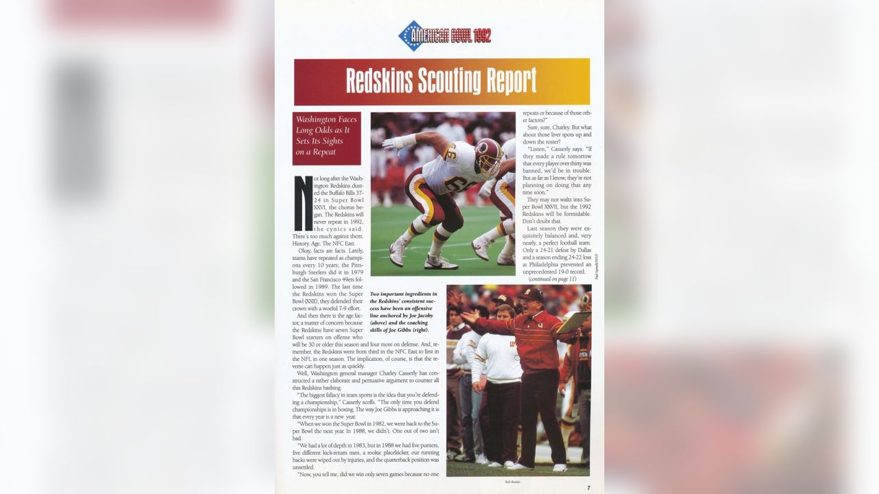 The Redskins First Played In London 24 Years Ago In Preseason Action