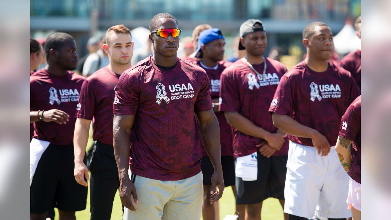 PHOTOS: Panthers, USAA host 2022 Salute to Service boot camp