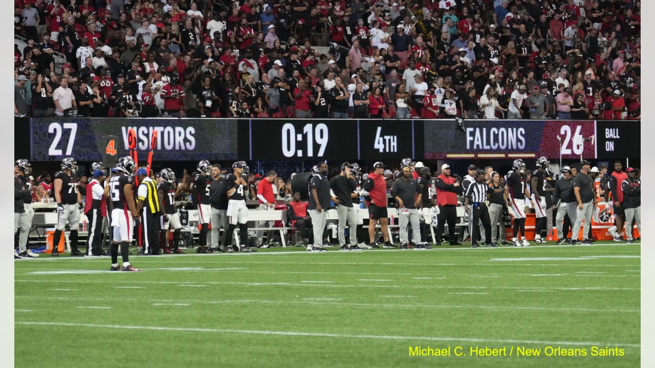 Falcons can't finish in 27-26 loss to Saints