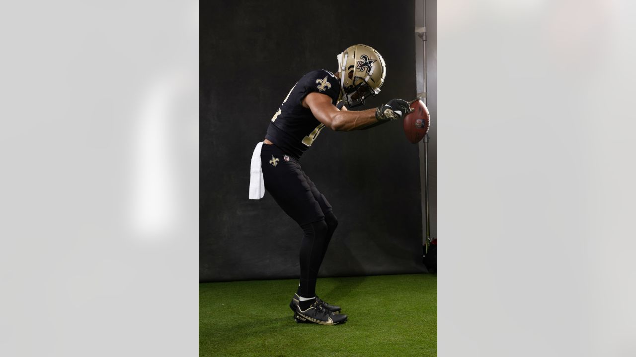 Chris Olave represents New Orleans Saints at NFLPA Rookie Premiere