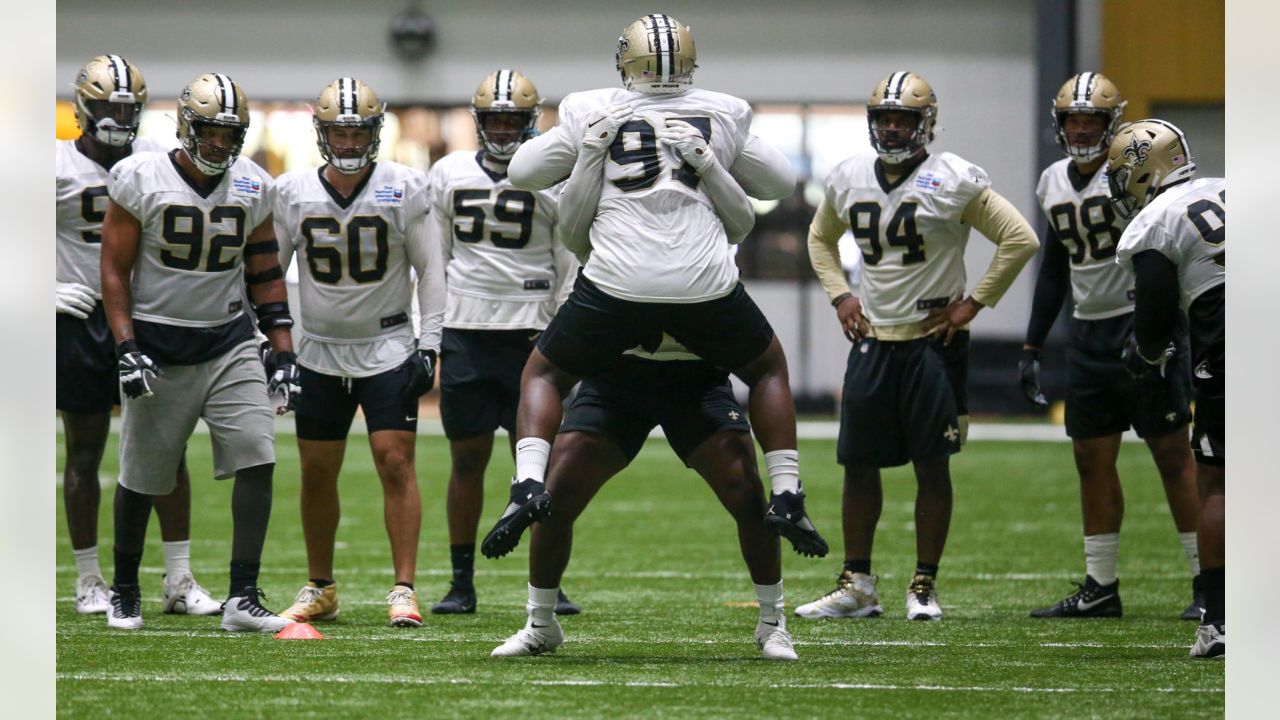 New Orleans Saints quarterback Jameis Winston (2) throws at the NFL team's  football training camp in Metairie, La., Friday, Aug. 4, 2023. (AP  Photo/Gerald Herbert Stock Photo - Alamy