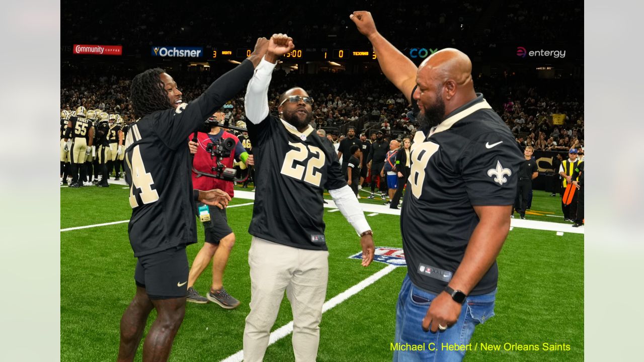 New Orleans Saints fans wear referee jerseys versus Houston Texans