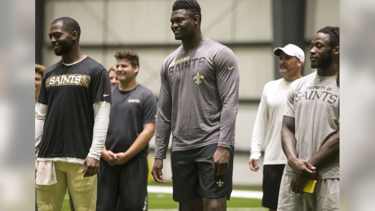 Photos: Zion Williamson joins Saints Quarterback Challenge on July 29, 2019  Photo Gallery