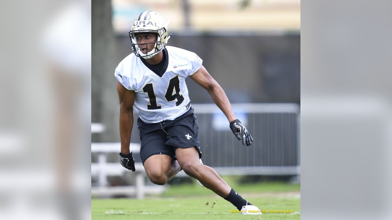 June 01, 2017 - New Orleans Saints wide receiver Travin Dural (14) in  action during the organized team activities at the New Orleans Saints  Training Facility in Metairie, LA. Stephen Lew/CSM Stock Photo - Alamy