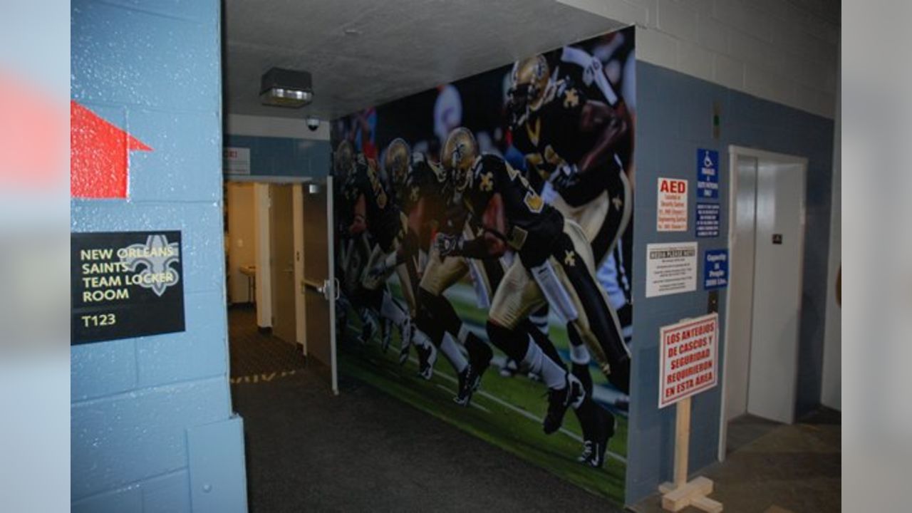 31 January 2013 - New Orleans, Louisiana - NFL branded merchandise fills  Lids Locker Room store. The store is just a stone's throw from the Mercedes  Benz Superdome, home of the New