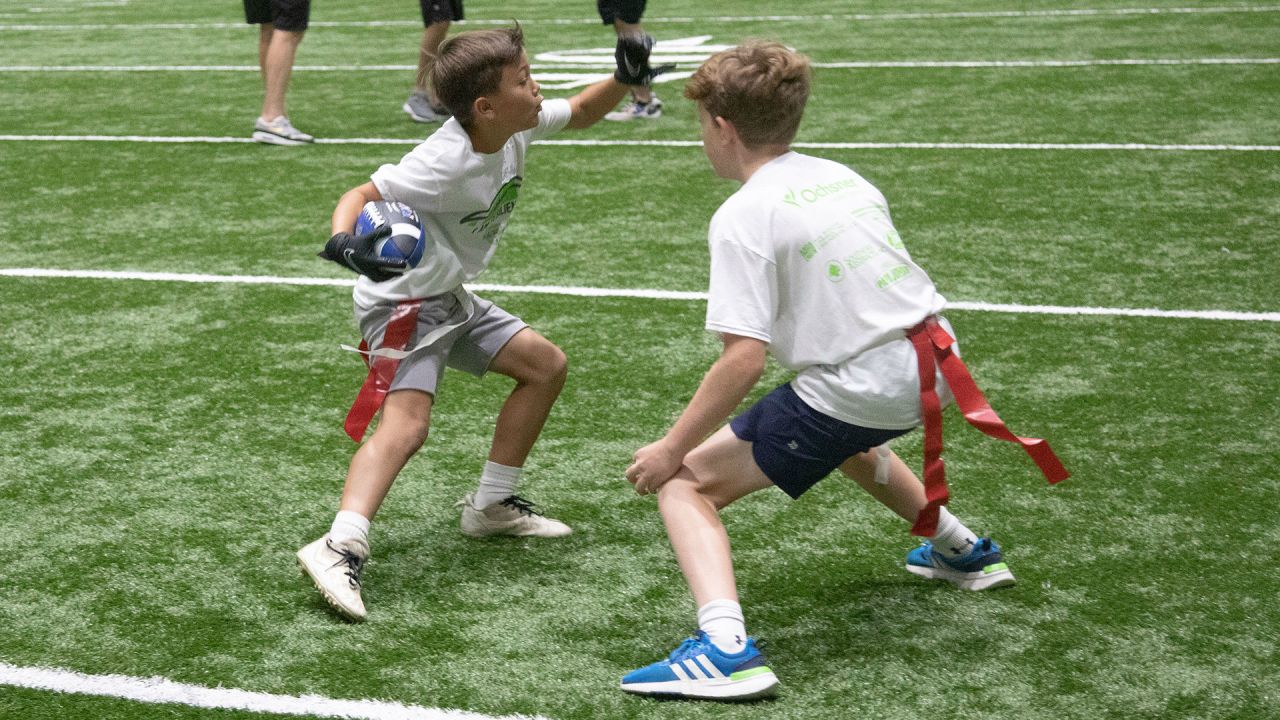 Photos: Steve Gleason, Team Gleason hosts youth football camp at Ochsner  Sports Performance Center