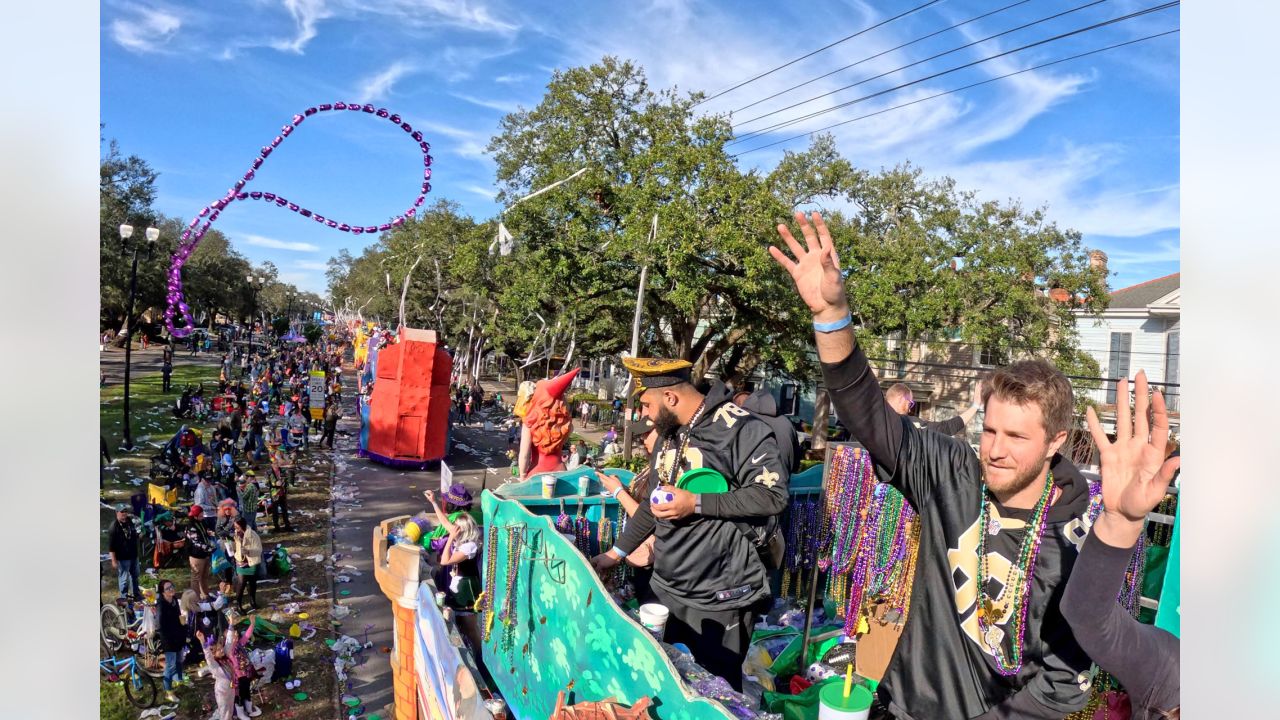 Where to find the Saints during Mardi Gras: Players to ride in Krewe of  Tucks, Orpheus, Mardi Gras