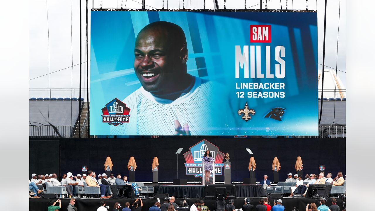 Sam Mills makes debut on banner at Pro Football Hall of Fame site