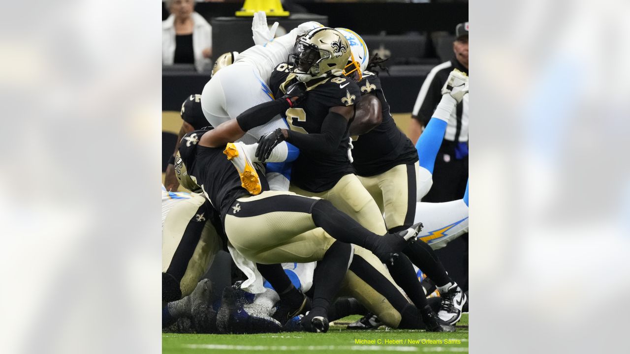 New Orleans Saints guard Lewis Kidd (66) during an NFL football