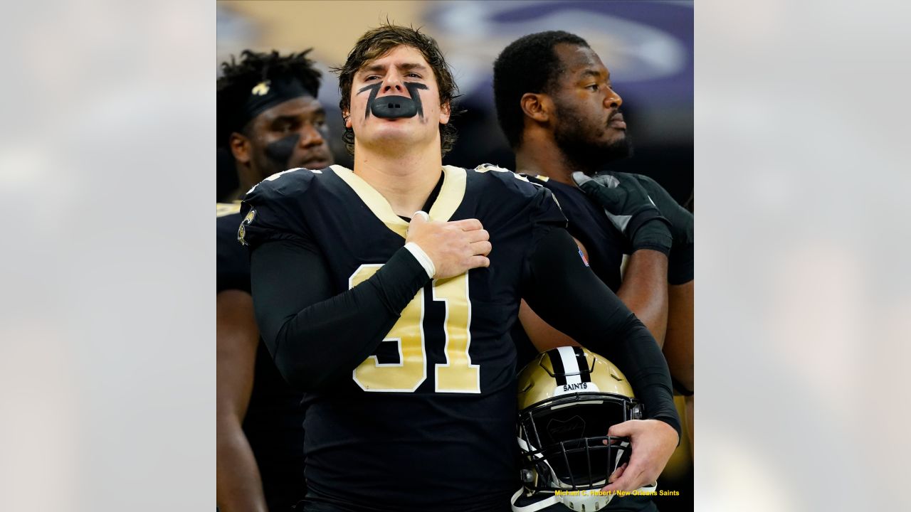 Trey Hendrickson New Orleans Saints Game-Used #91 White Jersey vs. Denver  Broncos on November 29 2020