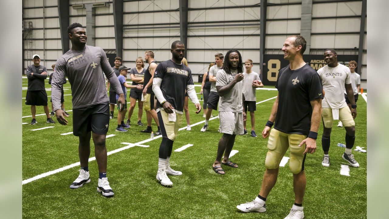 Photos: Zion Williamson joins Saints Quarterback Challenge on July 29, 2019  Photo Gallery