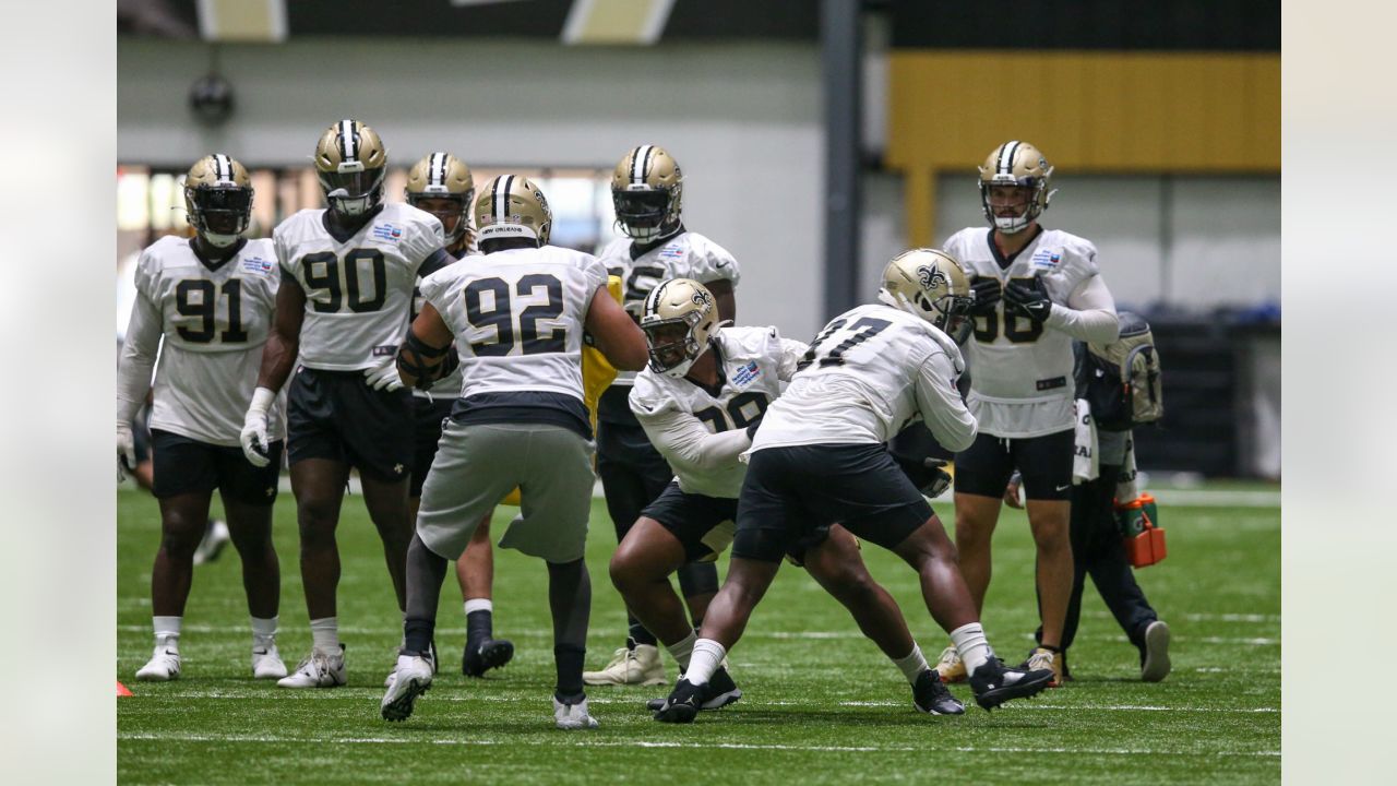 New Orleans Saints quarterback Jameis Winston (2) throws at the NFL team's  football training camp in Metairie, La., Friday, Aug. 4, 2023. (AP  Photo/Gerald Herbert Stock Photo - Alamy